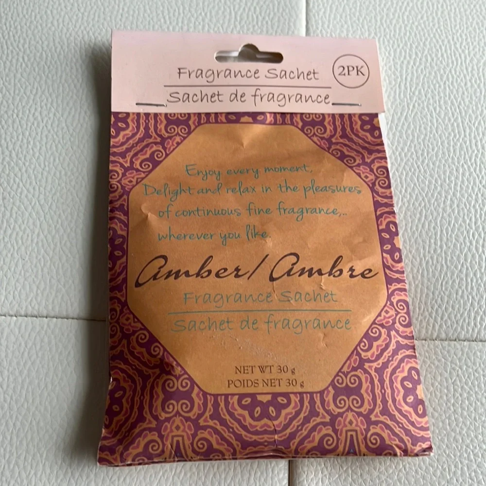 Fragrance Sachet Amber (2) pack